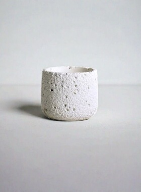 创意奶油风石膏香薰蜡烛杯室内家居装饰小众工艺品蜡烛香氛容器杯