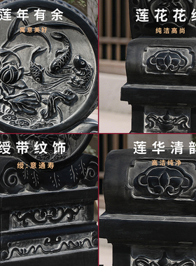手工雕刻，耐淋耐晒，自然原色