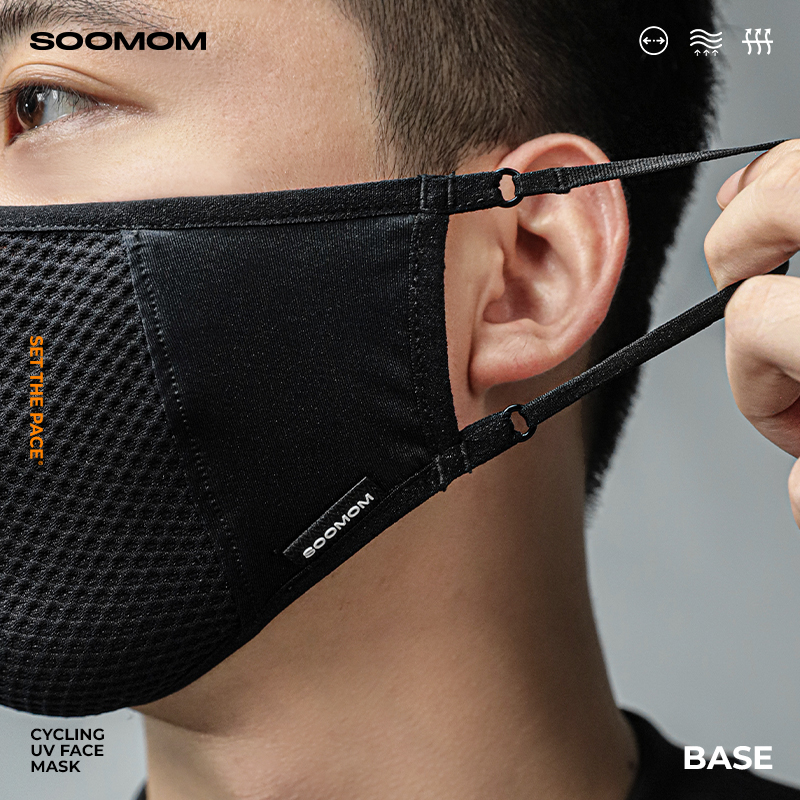 SOOMOM | BASE 防晒骑行口罩透气面罩防飞虫男女通用自行车运动 - 图2