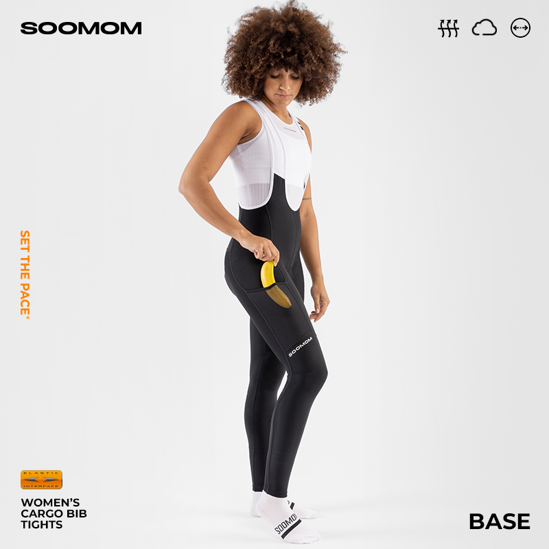 SOOMOM | BASE 女士公路车储物背带骑行长裤 - 图1