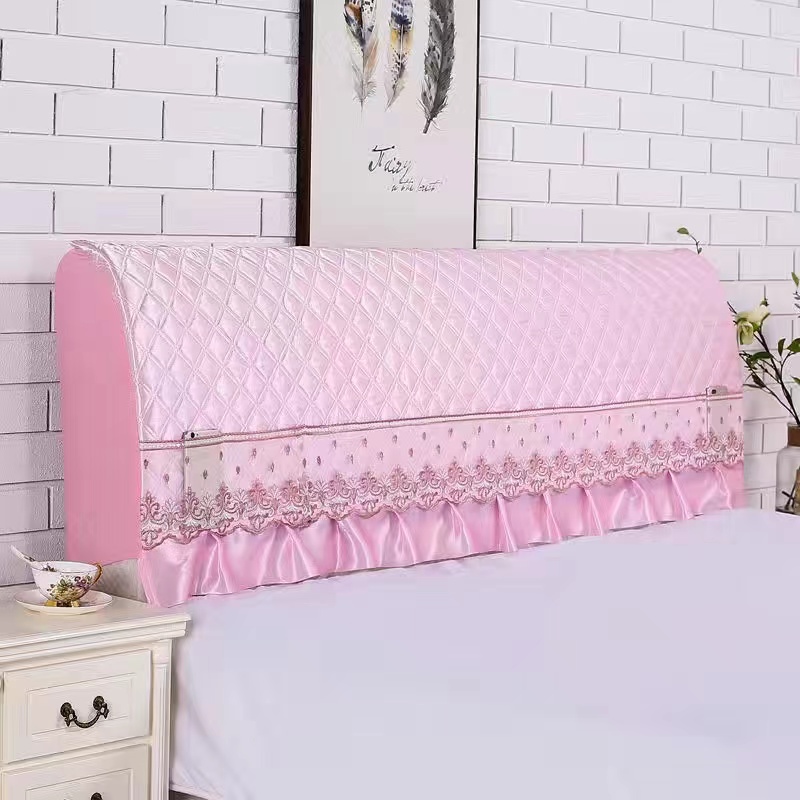 全包万能通用床头罩软包夹棉布艺防撞防尘保护罩套北欧简约 - 图3