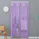 No-punch anti-mosquito screen door curtain four-season curtain bedroom partition lace fabric Velcro door curtain summer anti-mosquito