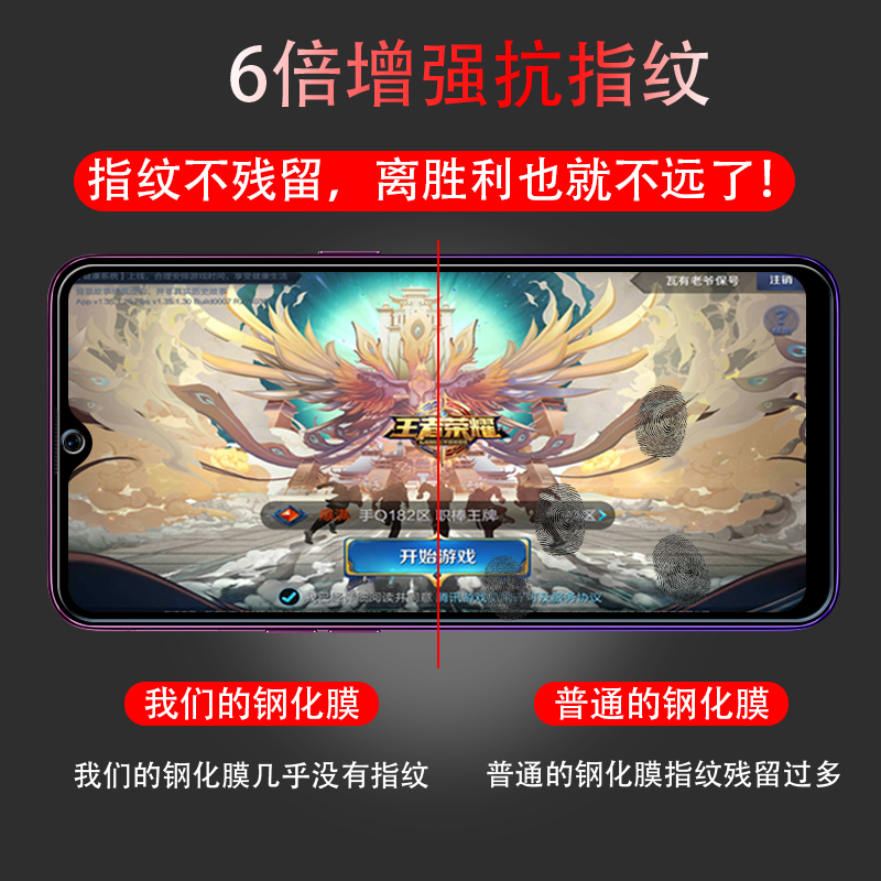 oppoa7x钢化膜oppoa7手机膜a77全屏覆盖oppa77t蓝光a7x原装a7防指纹opooa抗摔oopoa屏保opa全包0ppoa贴膜a7n - 图3