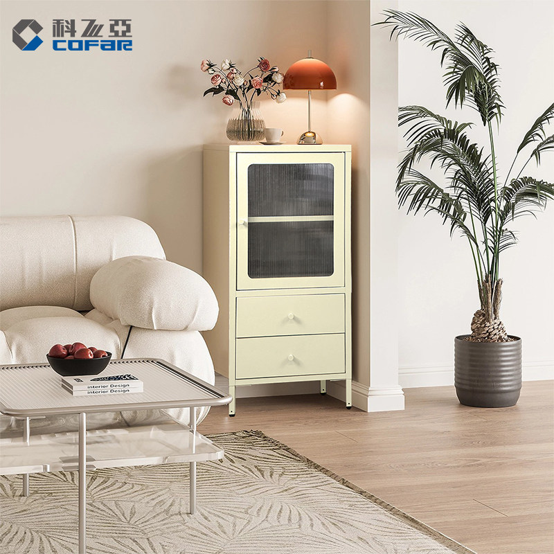 科飞亚下两抽餐边柜抽屉柜厨房餐厅收纳柜钢制靠墙客厅茶水柜矮柜,淘宝优惠券,粉丝福利购,淘宝优惠卷