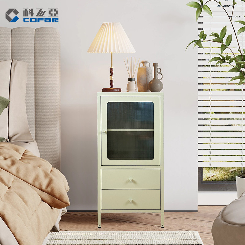 科飞亚下两抽餐边柜抽屉柜厨房餐厅收纳柜钢制靠墙客厅茶水柜矮柜,淘宝优惠券,粉丝福利购,淘宝优惠卷