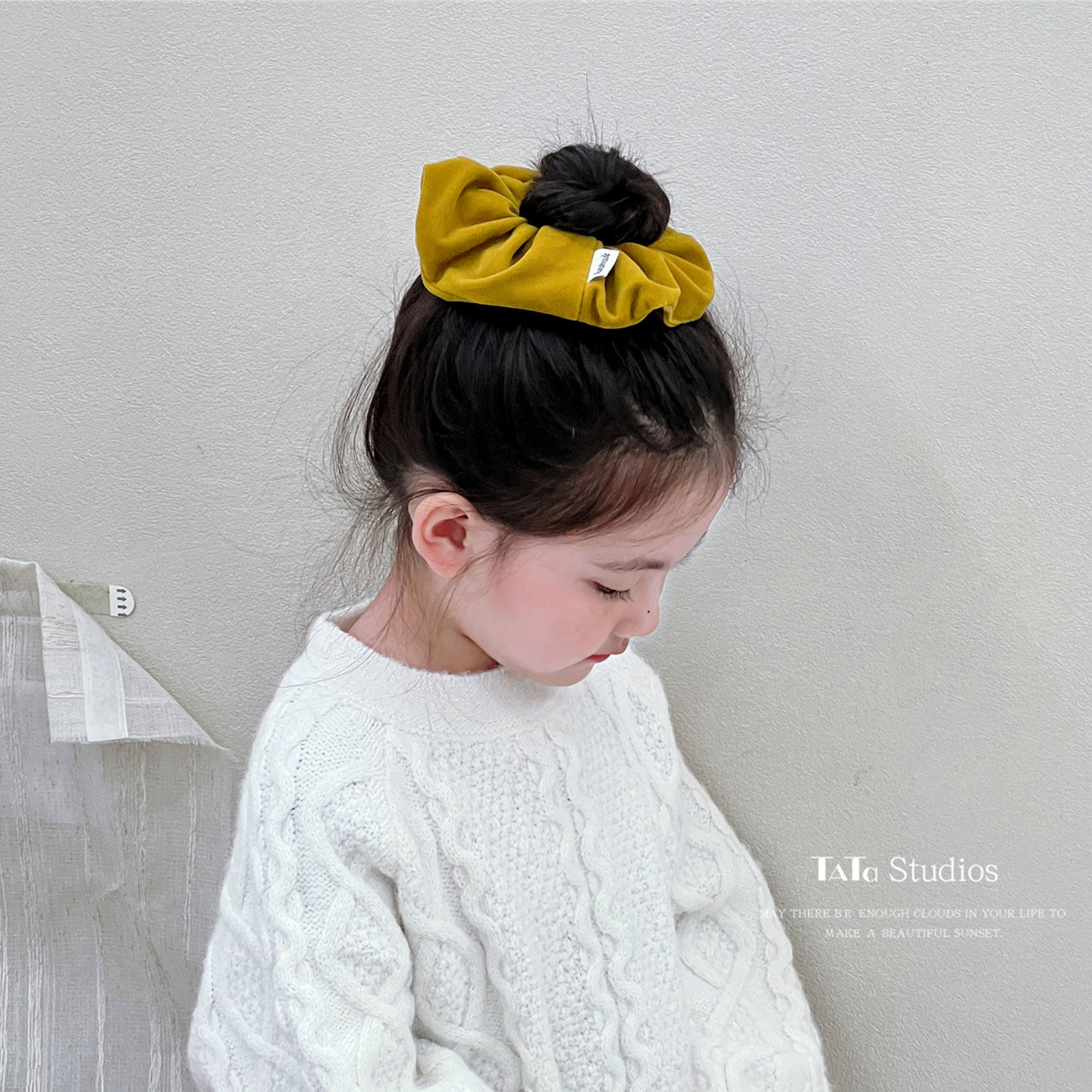 韩国儿童绒布发圈简约秋冬金丝绒大肠圈头花马尾扎透发圈皮筋头绳,淘宝优惠券,粉丝福利购,淘宝优惠卷