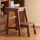 ໄມ້ແຂງ ladder folding stool ໃຊ້ສອງເຮືອນຄົວປຸງແຕ່ງອາຫານ