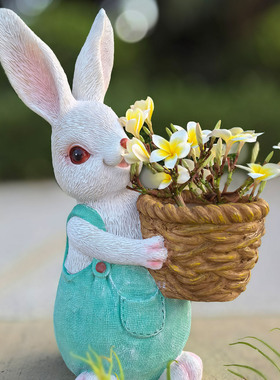 创意可爱兔子摆件户外装饰品