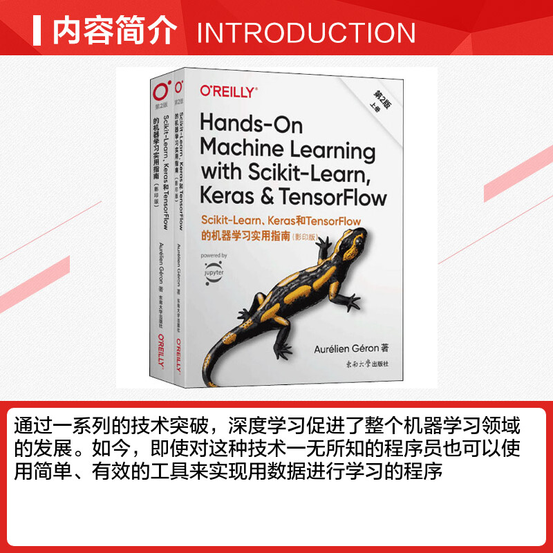 Scikit-Learn、Keras和TensorFlow的机器学习实用指南 第2版(影印版)(全2册) (法)奥雷利安·吉翁 著 程序设计（新）专业科技 - 图1