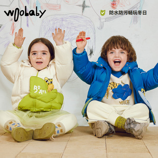 【清仓】woobaby儿童加厚羽绒服男女童冬季保暖外套