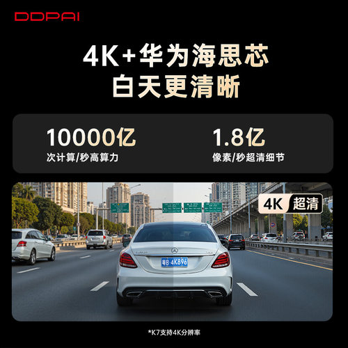 盯盯拍专用于奔驰a级c级e级e300l glc260行车记录仪gle glb免走线 - 图1