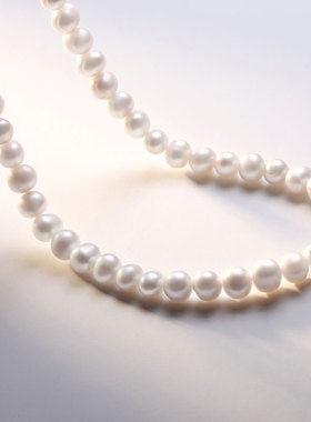 近圆天然淡水珍珠不掉皮不掉色