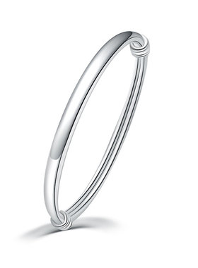 女款正品满天星妈妈刻字纯银手镯