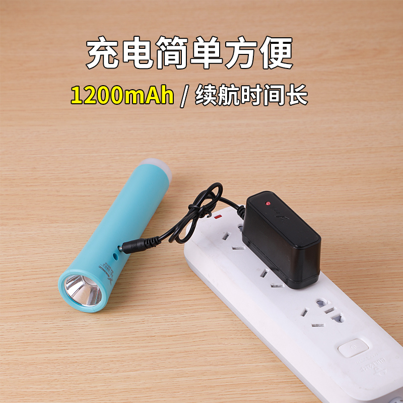 雅格正品老人夜灯小手电起夜强光亮手电筒充电锂电儿童宝宝长续航 - 图2