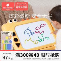 Cole Childrens drawing board Home Children 2 years Toys 3 Magnetic painted graffiti baby writing plate ERASABLE