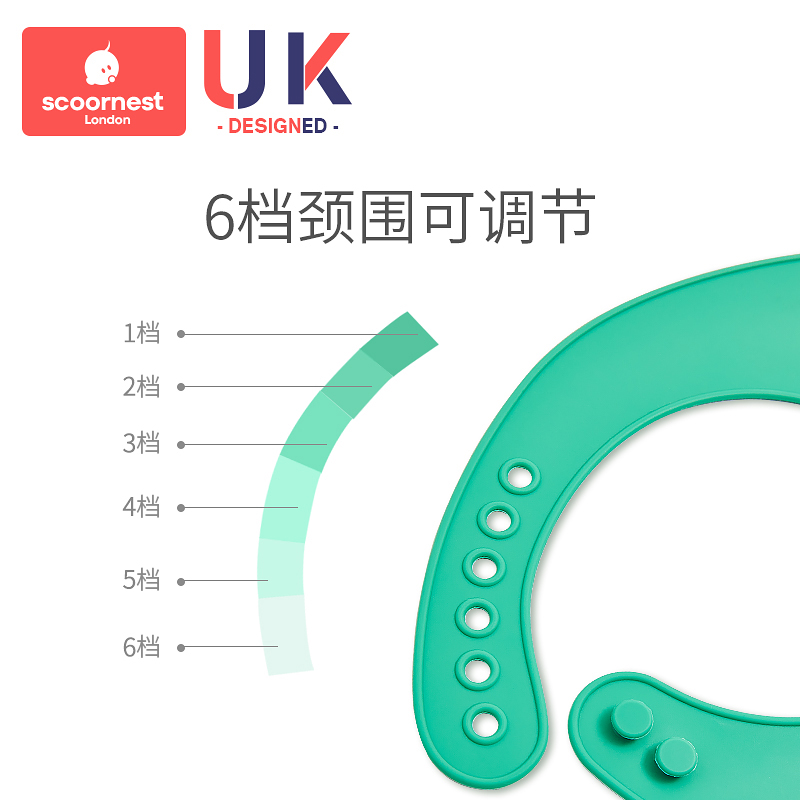 科巢宝宝吃饭围兜婴儿防水围嘴食饭兜儿童夏季男硅胶超软防脏神器-图2