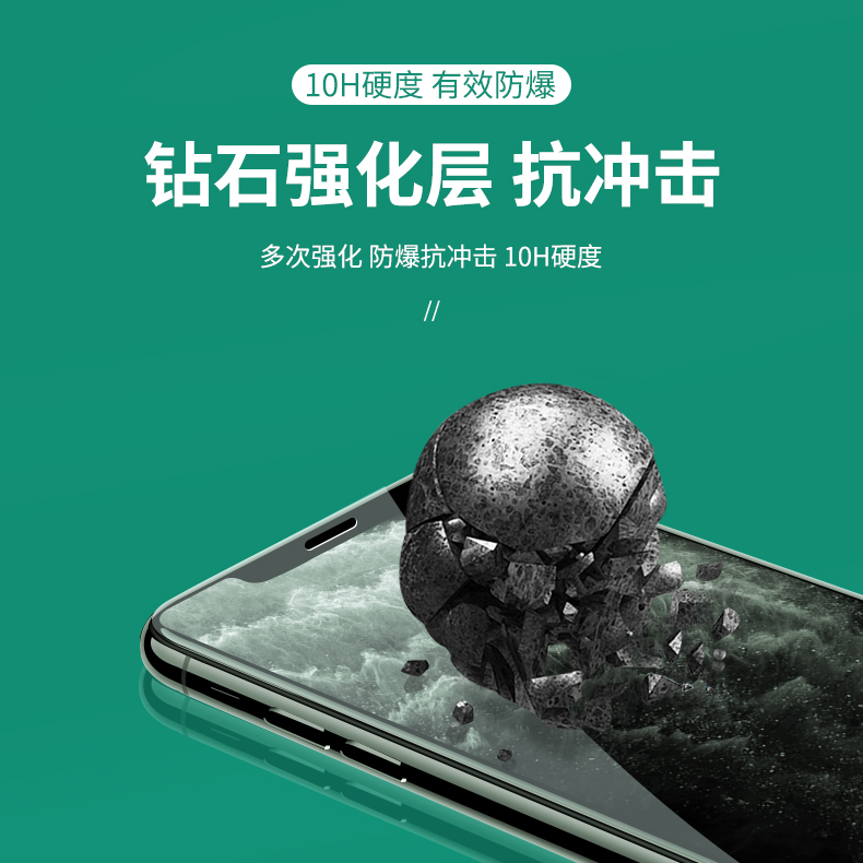 oppor15x绿光钢化膜OPPOK1防摔爆手机刚化膜PBCM10全覆盖K3抗指纹无白边蓝光PCGM00高清护眼瞳K5原装屏保贴膜 - 图3