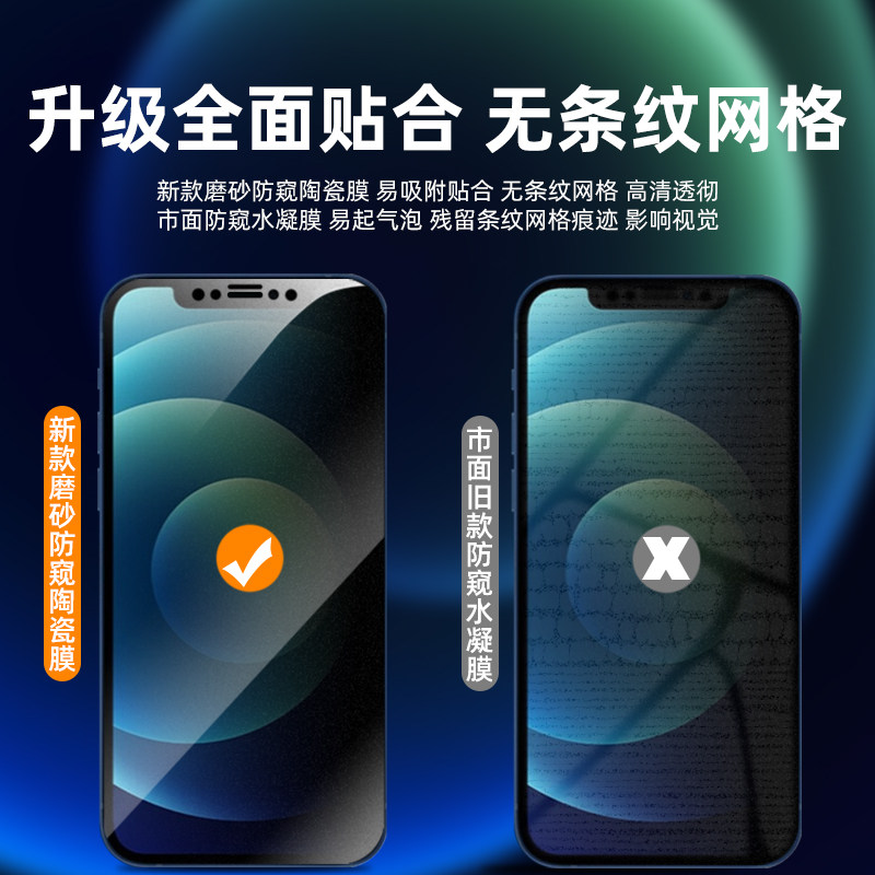 vivox9磨砂陶瓷钢化膜x9s全屏覆盖x9plus高清抗摔指纹电竞游戏软膜x9splus防偷窥偷窃看vivo原装手机屏保贴膜