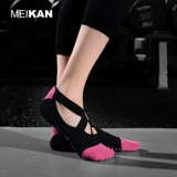 2 двойные -out meikan platica socks женский фитнес Пол хлопковые носки в помещении Профессиональные анти -эхипидные батутные танцы носки