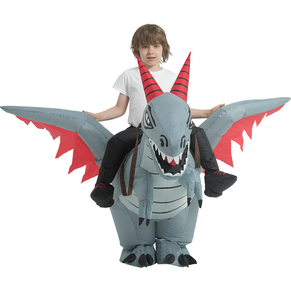 万圣节儿童服装西方邪恶龙dragon装扮道具玩偶服小恐龙充气衣服男