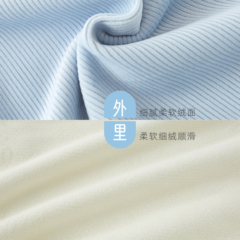 儿童保暖内衣套装宝宝加绒加厚秋衣 南极人绒安内衣套装