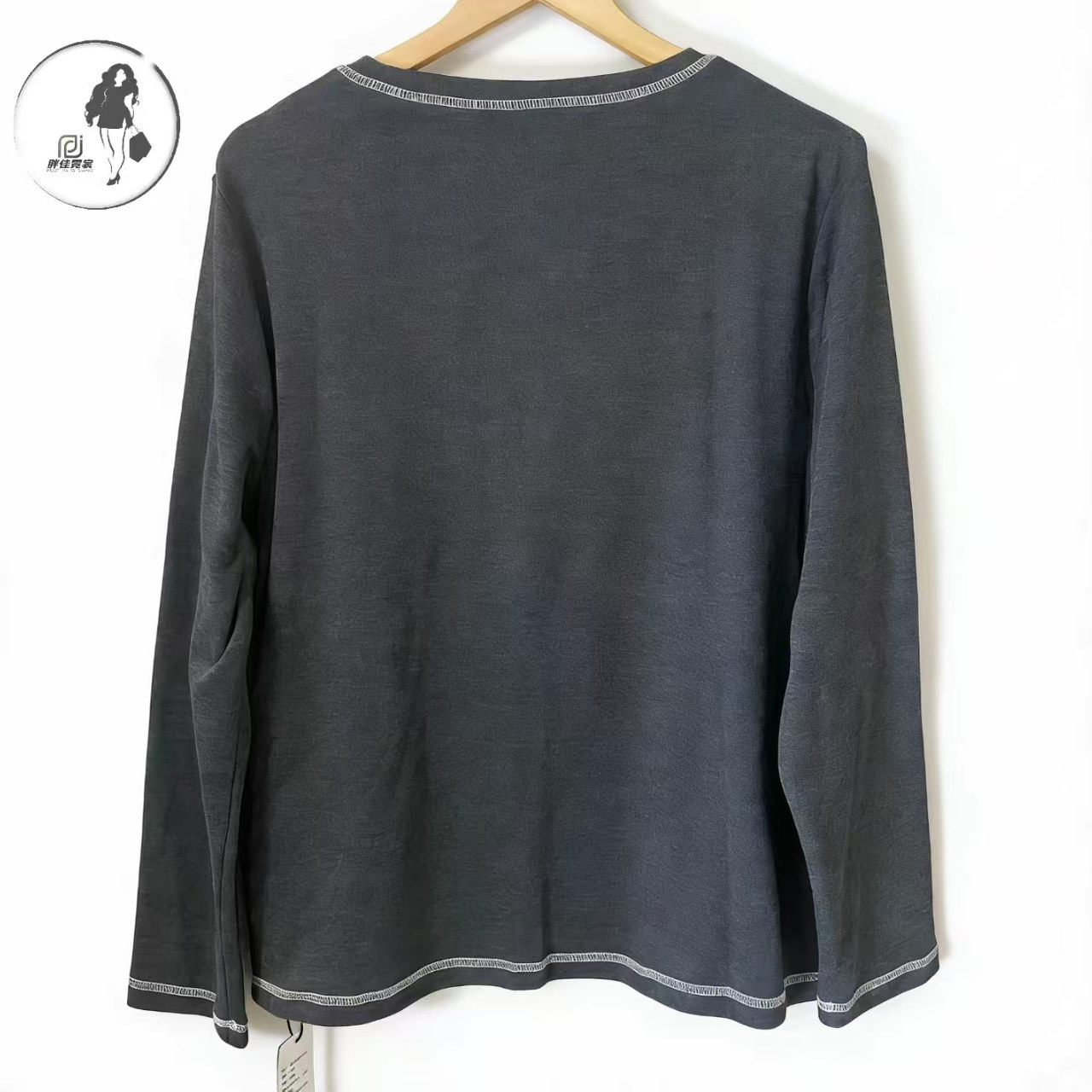 1076冬季新款圆领显瘦遮肉加绒打底衫加大码女装胖MM显瘦内搭,淘宝优惠券,粉丝福利购,淘宝优惠卷