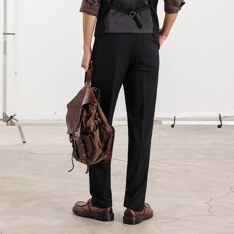 JDV男装2025商场同款春秋新款黑色男士直筒西裤商务正装 - 图3