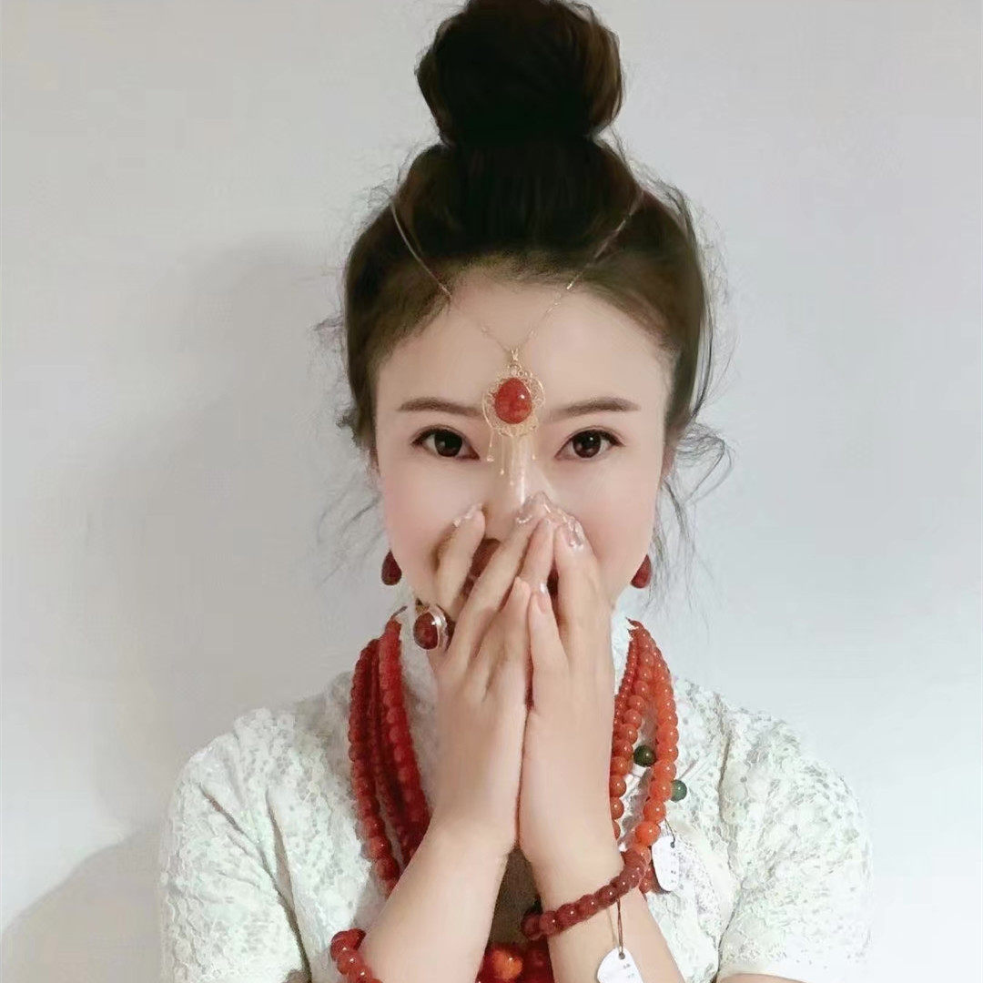 南红玛瑙戒指女三通四川凉山瓦西手串手镯天然正品戒面配珠直播间_虎窝淘