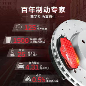 菲罗多前后刹车片现代朗动起亚索纳塔菲斯塔名图ix35K2K3智跑陶瓷