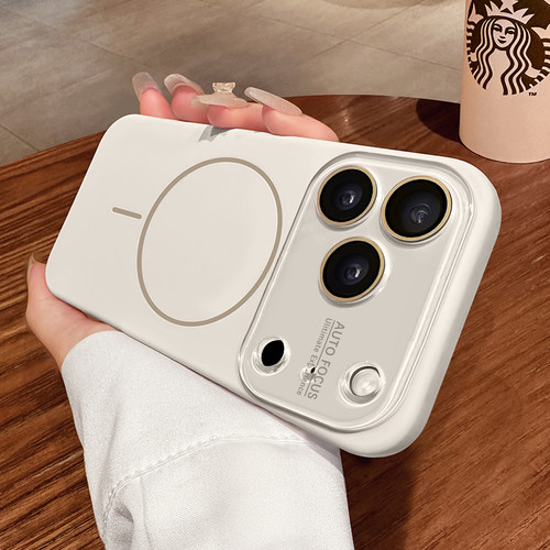 第一卫适用苹果17手机壳磁吸iPhone17promax液态硅胶保护套16情侣15超好看14magsafe细圈全包防摔13pro镜头膜 - 图2