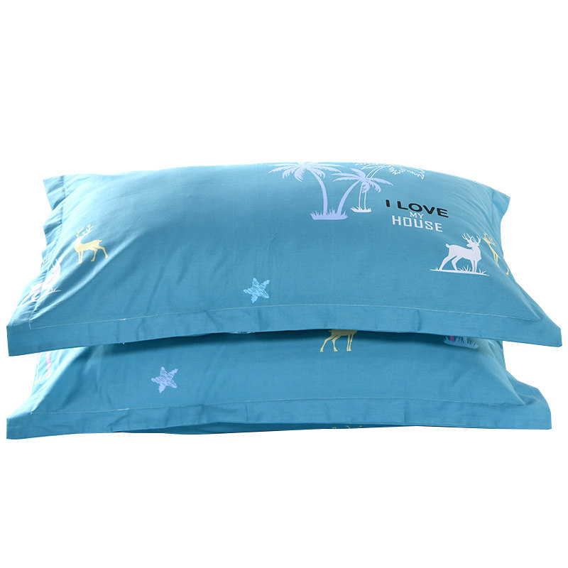 100纯棉枕套一对学生单人枕48x74cm大号枕芯套全棉枕皮宽边信封式