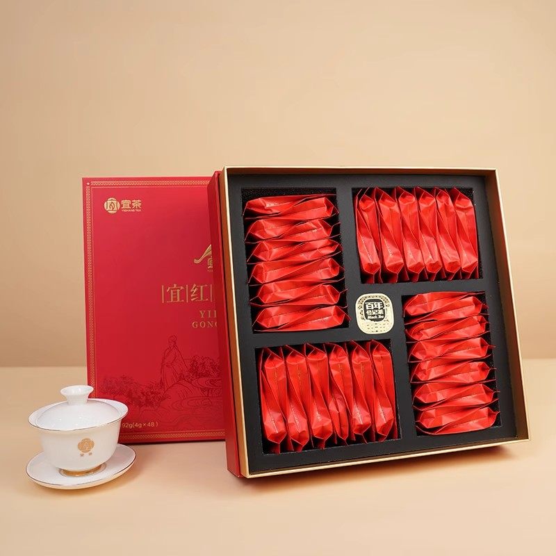 线下同款·湖北特产宜红工夫茶高山蜜香红茶特级礼盒192g送礼自饮,淘宝优惠券,粉丝福利购,淘宝优惠卷