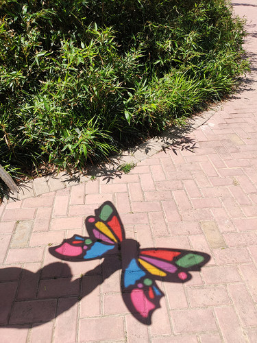 瓦楞纸板蝴蝶翅膀形状幼儿园学校环创表演手工DIY美术光影玻璃纸 - 图1