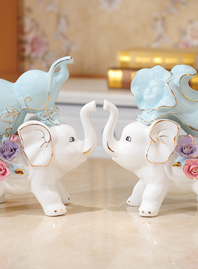 大象搬家电视柜送礼物新居装饰品