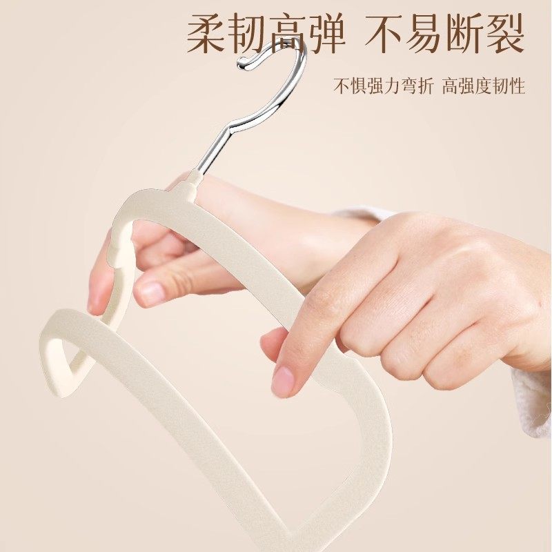 希维思植绒衣架家用挂衣无痕防滑挂裤子专用裤架衣服挂架晾衣撑子,淘宝优惠券,粉丝福利购,淘宝优惠卷