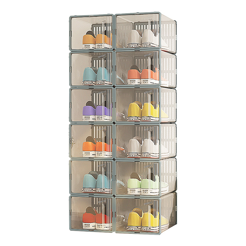 加厚鞋子收纳神器塑料鞋柜架盒鞋盒 sivass希维思鞋盒