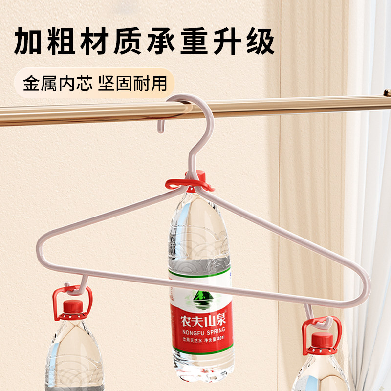 衣架家用挂衣加粗加厚学生宿舍用晾衣无痕防滑带钩防肩角衣服撑子