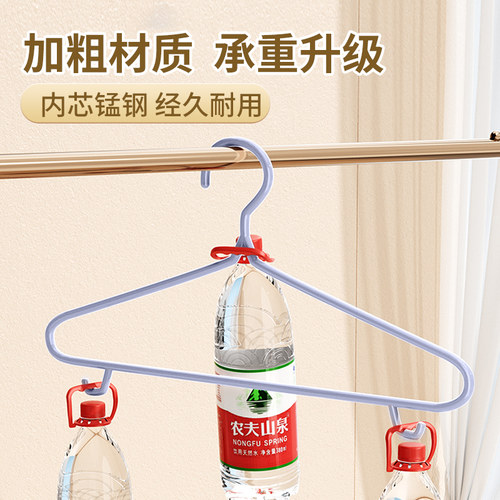 100个不锈钢衣架家用挂衣防滑无痕防肩角宿舍学生加粗晾衣服撑子 - 图3