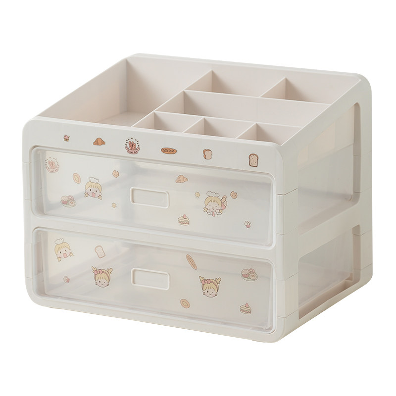 桌面抽屉式大容量桌上学生收纳盒 sivass希维思书桌收纳置物架
