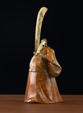 全铜工艺关公乾坤正气人物摆件