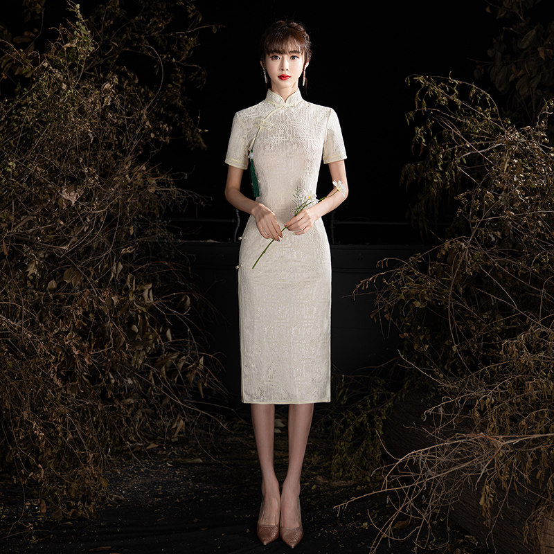 改良版旗袍少女2020年新款连衣裙 杉奈尔旗袍