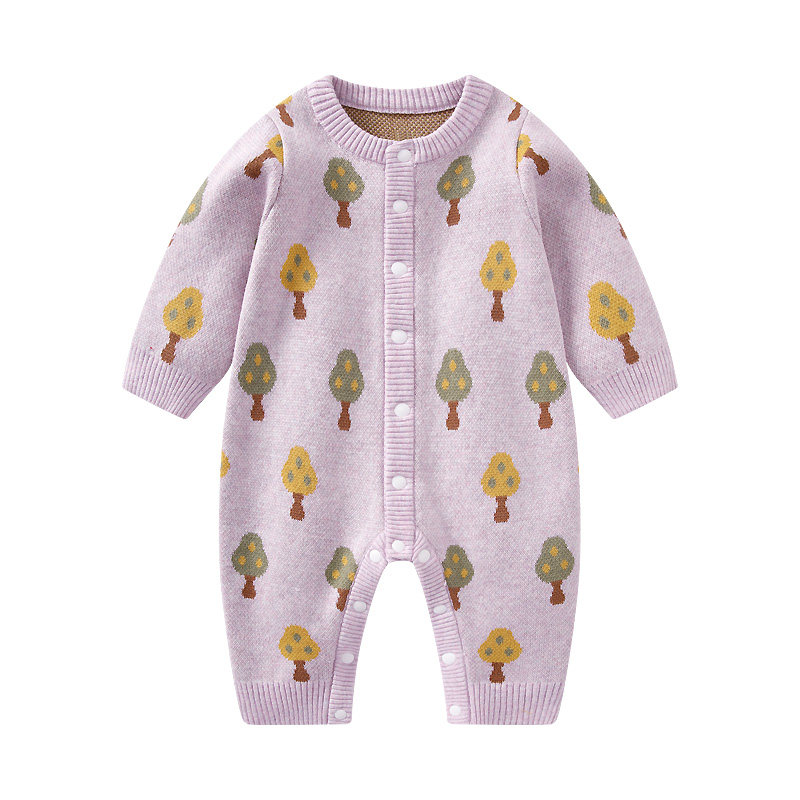 婴儿衣服秋冬针织衫连体衣加绒新生儿女宝宝春装婴幼儿冬季外出服,淘宝优惠券,粉丝福利购,淘宝优惠卷