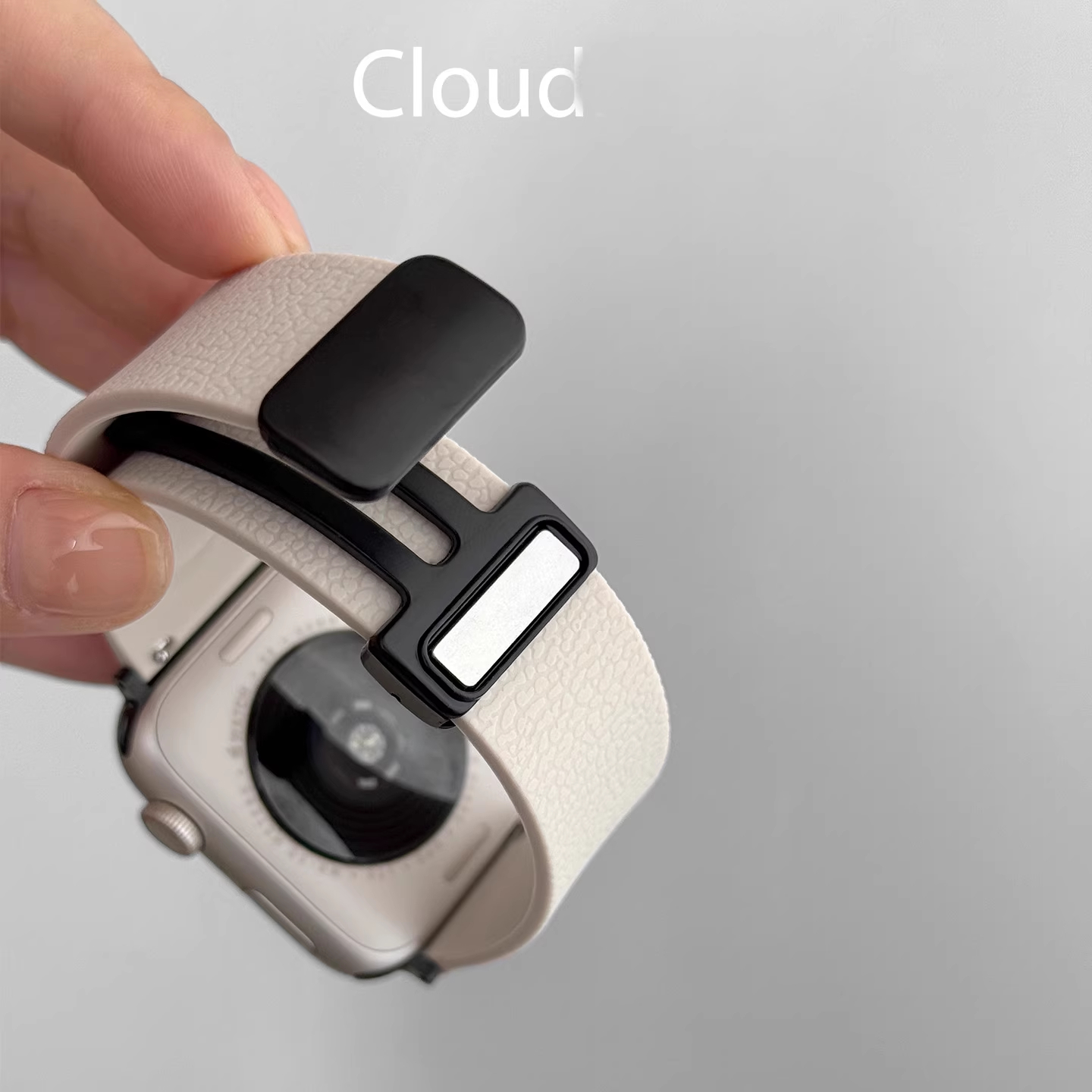 夏天新款荔枝纹硅胶磁吸适用小米手表表带s4sport智能watchs3爆款S2春日color2运动版s1pro高级男女22mm腕带 - 图0