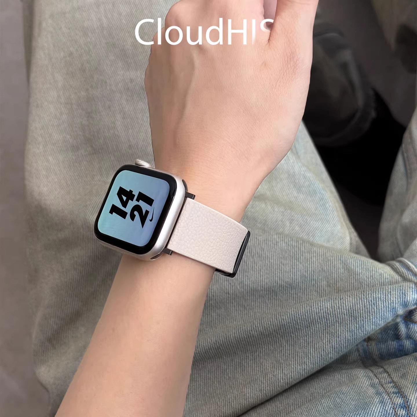 夏天新款荔枝纹硅胶磁吸适用小米手表表带s4sport智能watchs3爆款S2春日color2运动版s1pro高级男女22mm腕带 - 图3