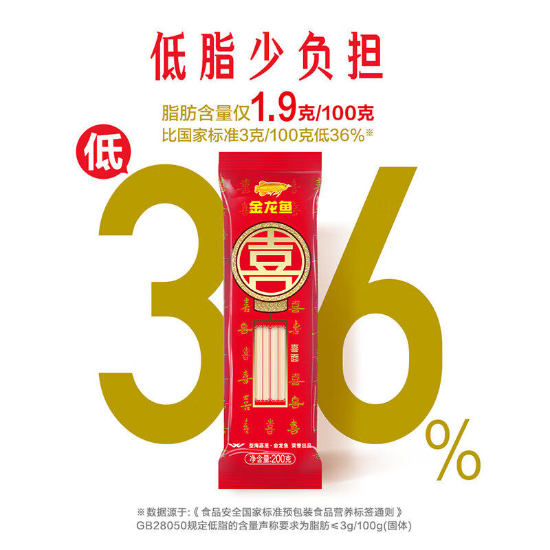金龙鱼家常系列麦芯喜挂面200g礼盒装多规格礼盒节日礼品公司采购,淘宝优惠券,粉丝福利购,淘宝优惠卷