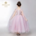 Váy hoa cô gái nữ đám cưới cô gái công chúa váy fluffy đám cưới nhỏ chủ nhà mẫu catwalk dạ hội - Váy trẻ em