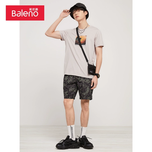 Benny Road Light Printing Shorts мужчина
