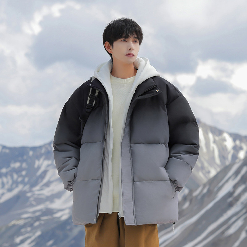 班尼路美式渐变假两件棉服男冬季2026新款男士连帽加厚保暖外套E,淘宝优惠券,粉丝福利购,淘宝优惠卷