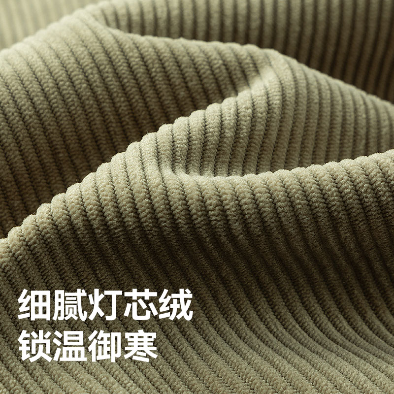 班尼路童装YBB系列男童长裤加绒加厚2025新款儿童灯芯绒休闲裤子P - 图1