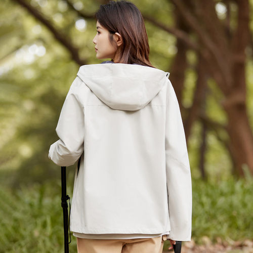 班尼路秋季连帽开衫潮流百搭户外运动工装风旅游徒步登山服女J - 图3